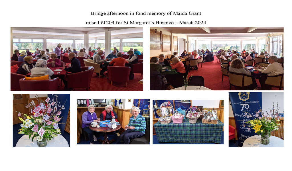 Bridge afternoon in fond memory of Maida Granta